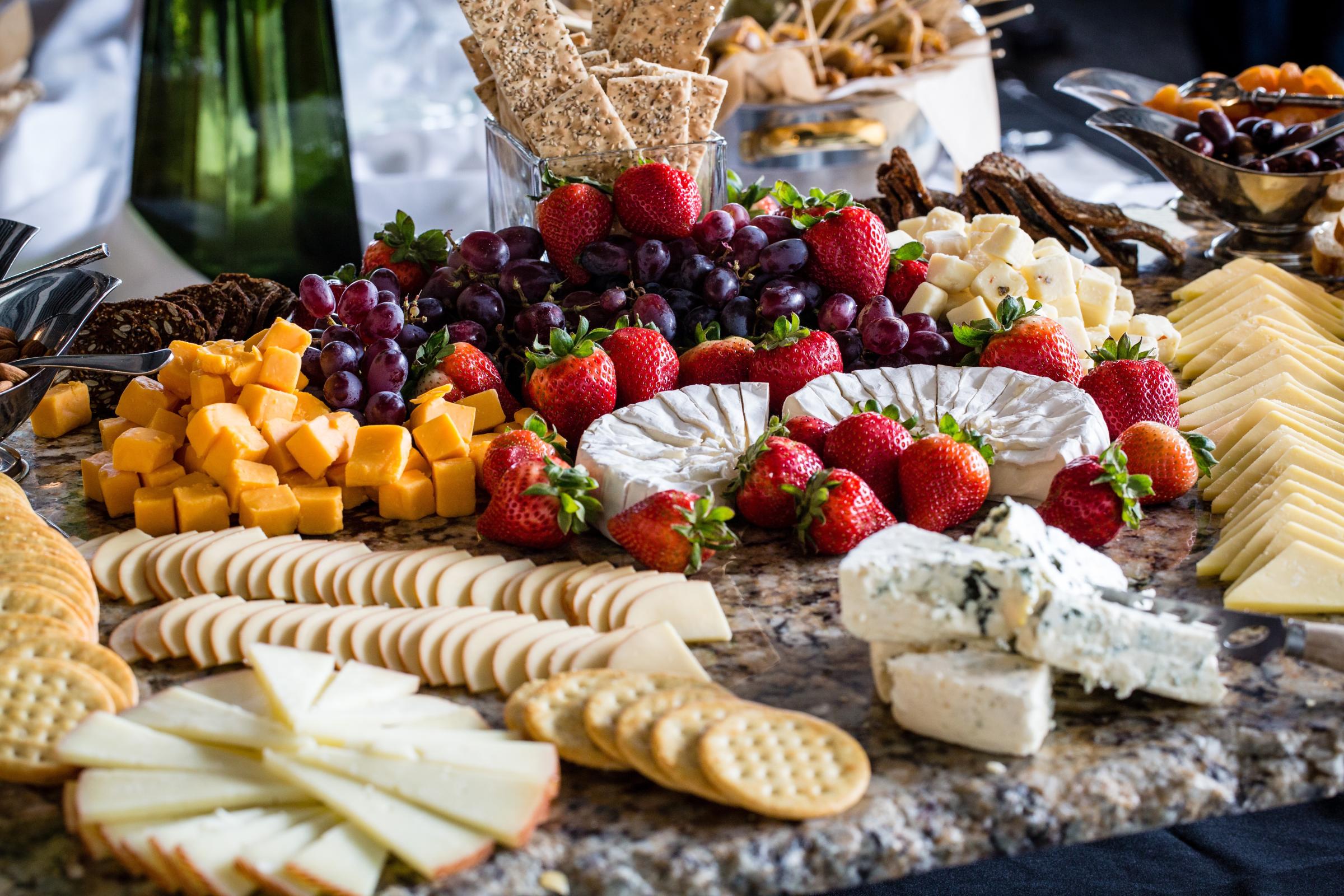 Cheese & Fruit Display