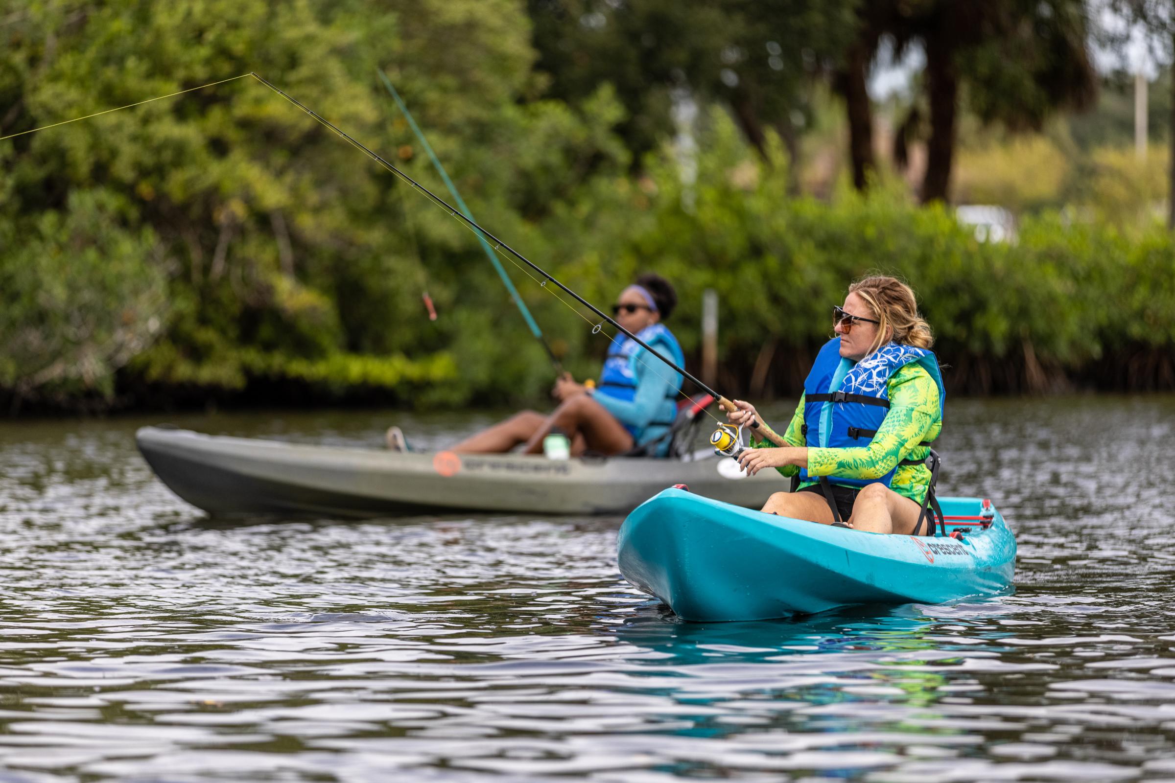 Kayaking and Fishing