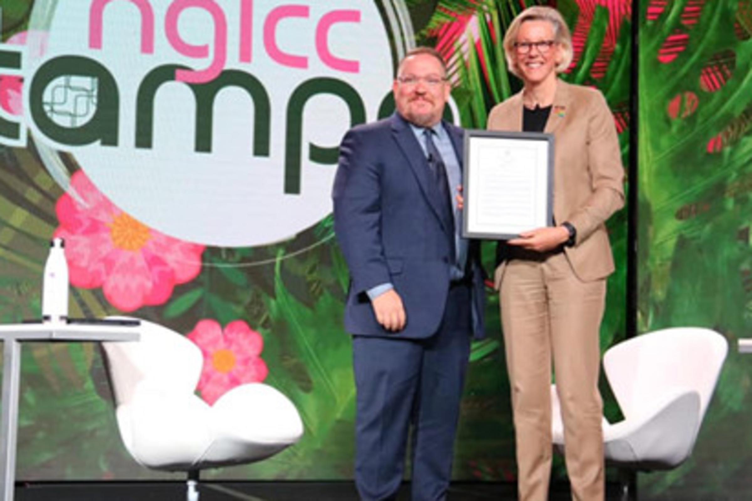 Mayor Castor Proclaiming LGBTBE Certification at NGLCC Conference in Tampa