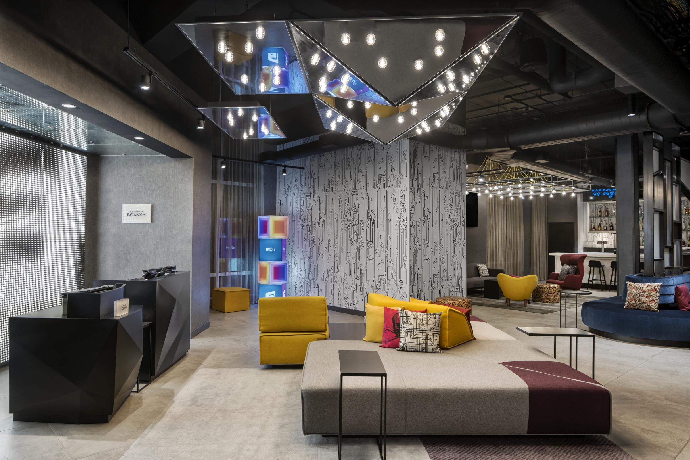 Aloft Hotel Lobby and Remix Lounge