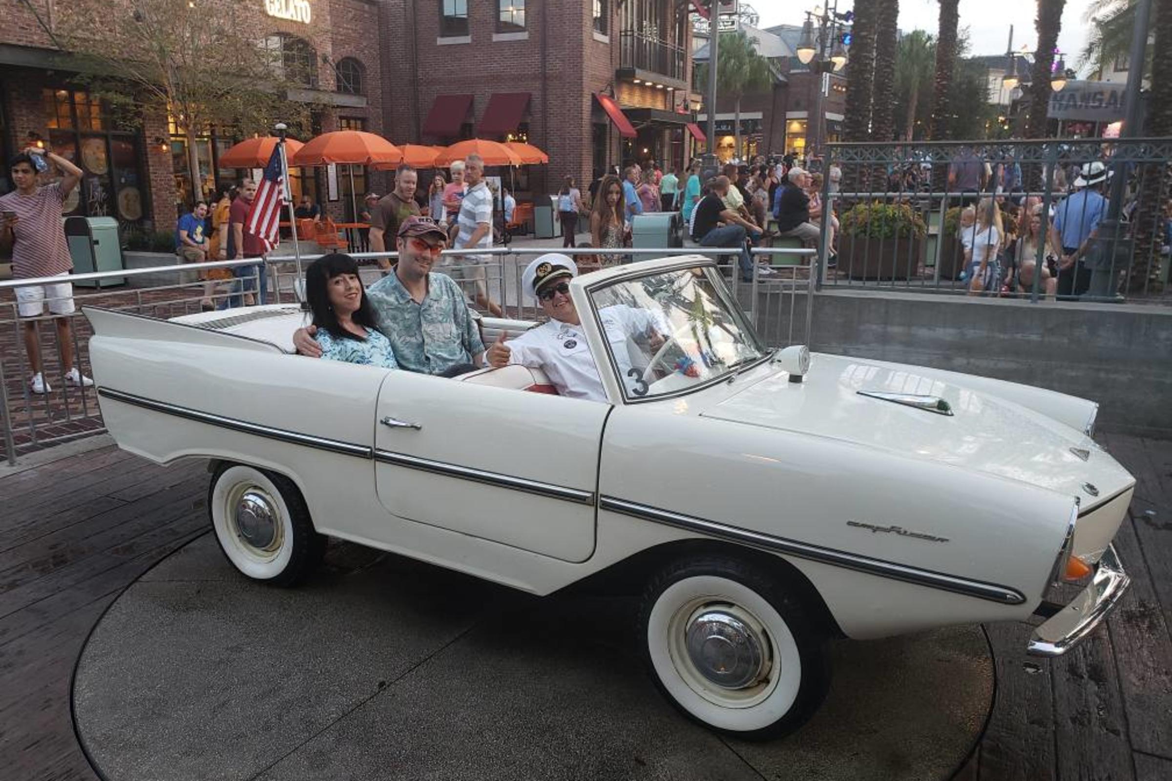 Amphicar ride at Disney Springs