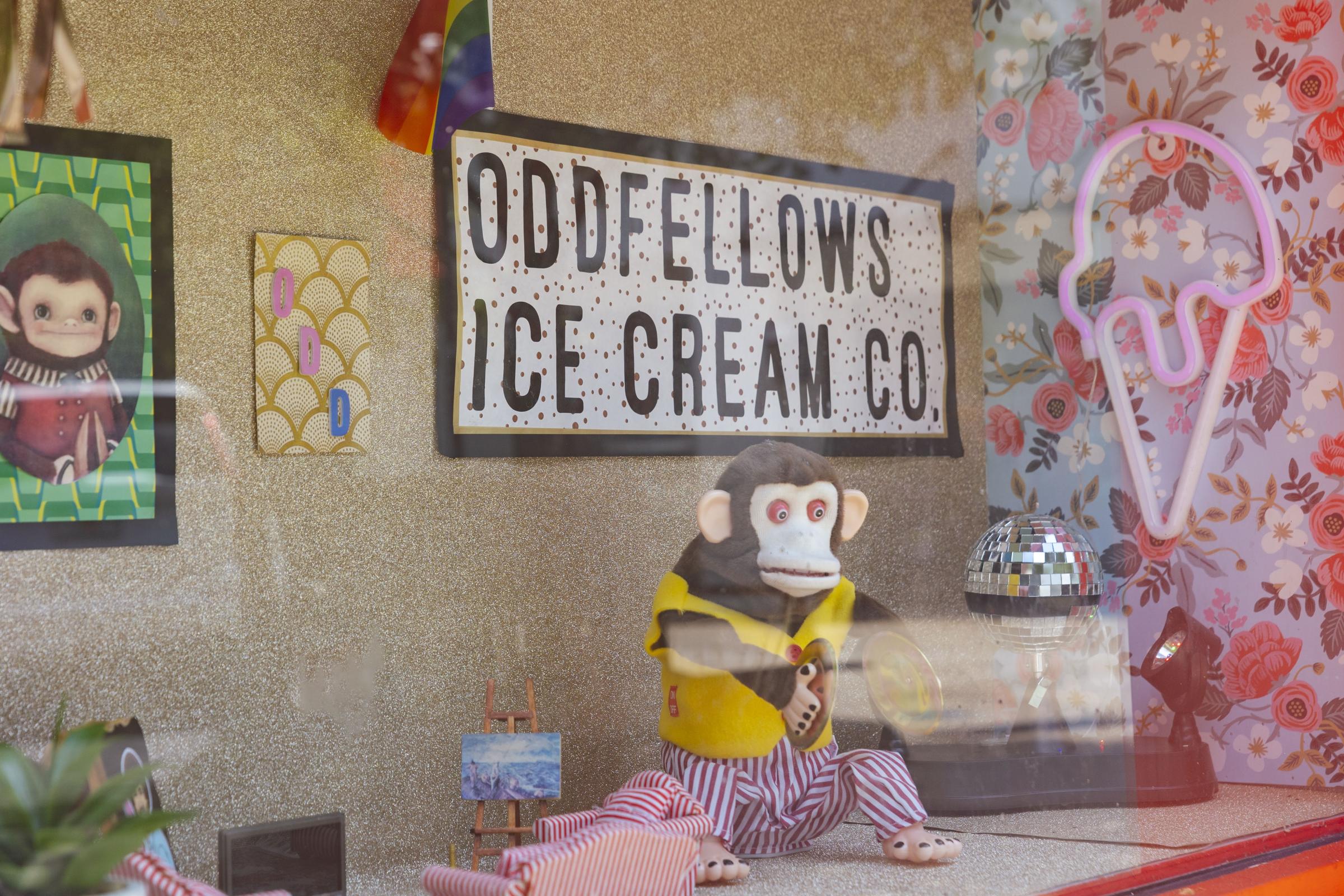 OddFellows mascot Clyde the monkey