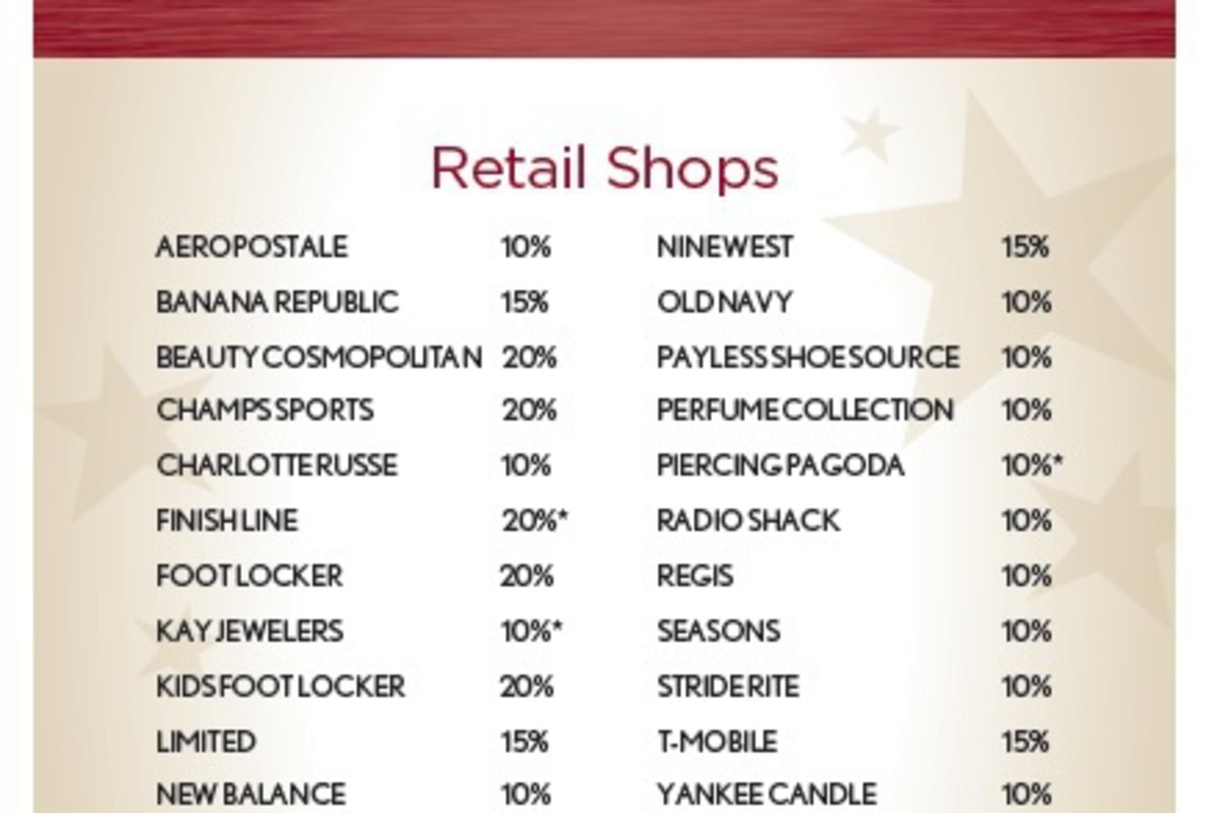 Military Discounts