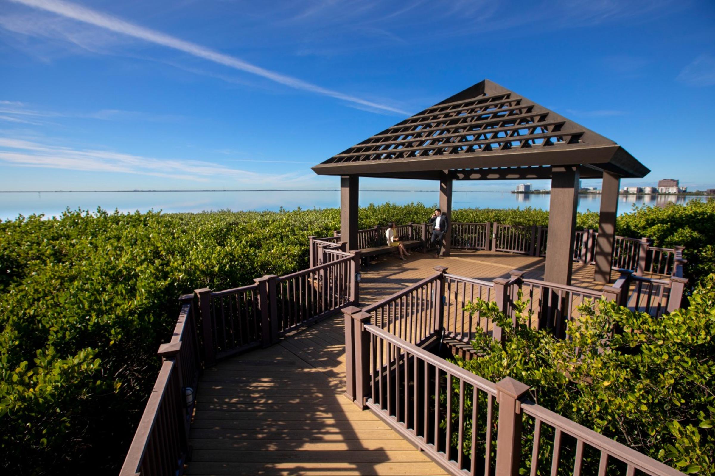 Take in nature from the gazebo