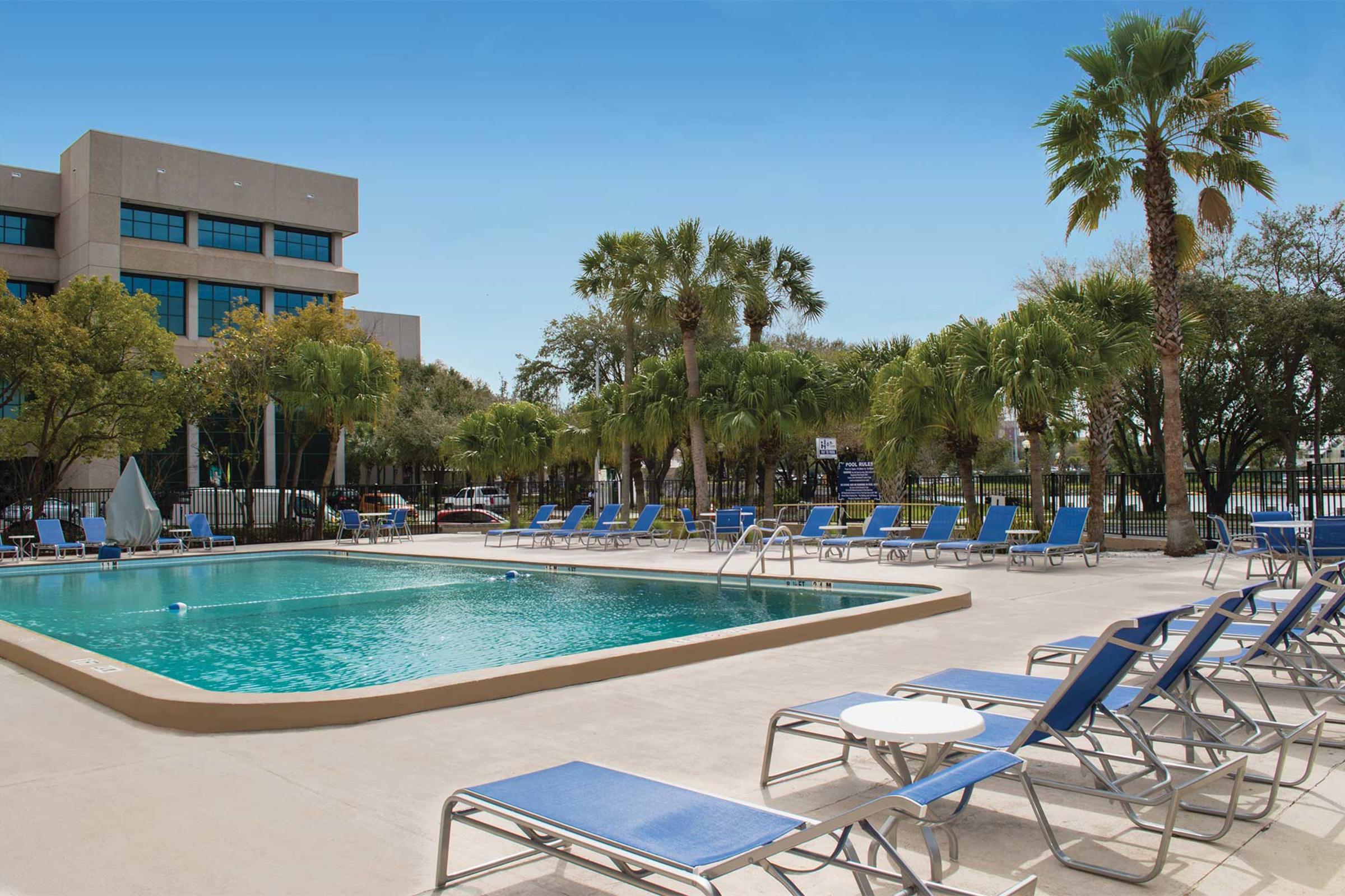 Outdoor pool with view of Hillsborough River