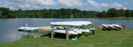 photo of kayaks at aj jolly park in Alexandria ky