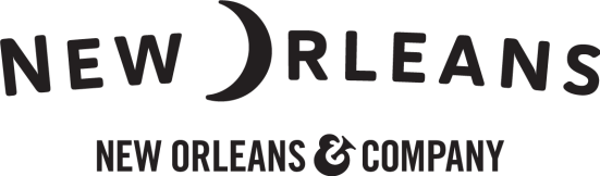 New Orleans Leisure / Corporate CoBrand Logo Horizontal- Black on White