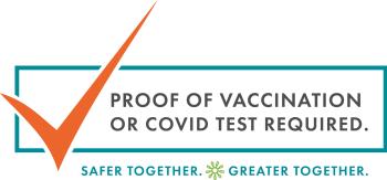Banner for COVID test required