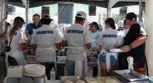 Volunteers at the Gilroy Garlic Festival