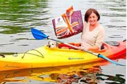 Shopping in a canoe!