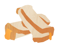 Cheese roll icon