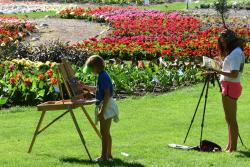 CSU trail gardens painting class