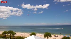 Image taken from Englewood Beach EarthCam of Beach - Sunny Day - August 2019