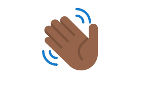 Hand waving hello/goodbye