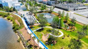 Overhead View Of The Riverfront Esplanade In Daytona Beach, FL