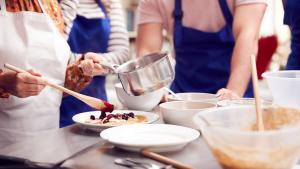 Brend cooking lesson health and wellbeing festival