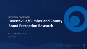 Image of front cover of Cumberland County Brand Perception Research Report