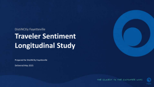Image of cover of Traveler Sentiment Longitudinal Study Report