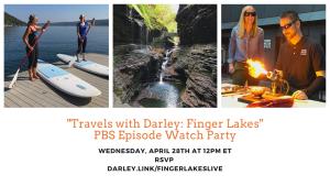 Travels With Darley Finger Lakes Invitation Watch Party