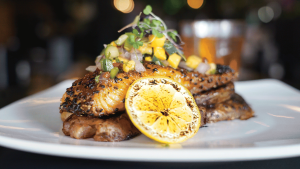 Glazed Salmon at Tavern on Main, Crown Point