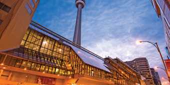 Metro Toronto Convention Centre outdoor at night