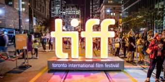 The Toronto International Film Festival sign on King Street West