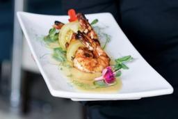 Dine with Skyline Shrimp Dish in Providence