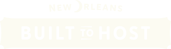 Built to Host New Orleans Cobrand Logo Horizontal - Black on White