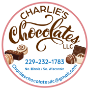 Logo for Charlie's Chocolates, one of the food vendors during Liberty on the Lake.