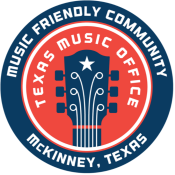 Texas Friendly Music Community badge created for McKinney by the state music office