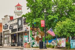 Image of Frisco's Main Street in the Rail District.