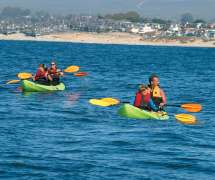Family Kayaking on Monterey Bay