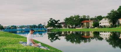 Relaxing on Bayou St. John