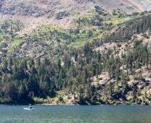 Virginia Lakes with kayaker 9.5.24