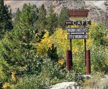 Virginia Lakes - resort sign - 9.5.24