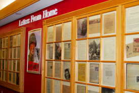 Letters From Home Wall at Military Heritage Museum