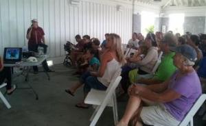 Turtle talk with Pleasure Island Sea Turtle Project Volunteer