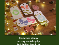 Stamp carving class