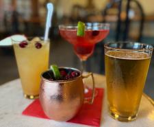 Picture of four different beverages at the 1919 Restaurant located at the Susquehanna Valley Country Club
