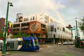 Centro Garage with Rainbow & Streetcar