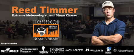 Reed Timmer will serve as the Keynote Speaker at INChaserCon