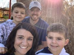Amanda Shoup with her fiance Jason and two boys