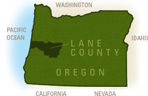 Eugene, Cascades & Coast Oregon Map