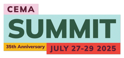 Logo for CEMA Summit 2025 in Austin