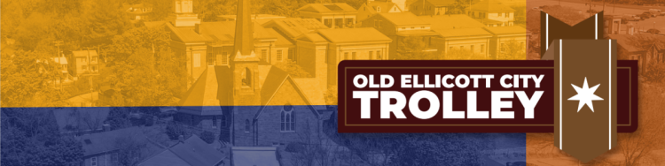 OEC Trolley Banner 2025 - Historic Ellicott City