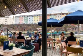 People on terrace at Riverstation restaurant in Bristol - credit Riverstation