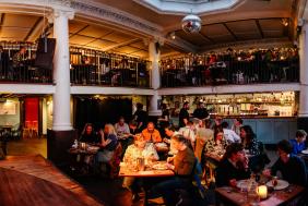 Old Market Assembly venue packed with people enjoying a meal