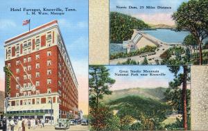Farragut Hotel & Regional Attractions Postcard
