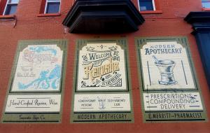mural outside Modern Apothecary