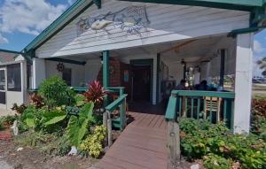 Entrance of Peace River Seafood & Botanicals in Punta Gorda, Florida